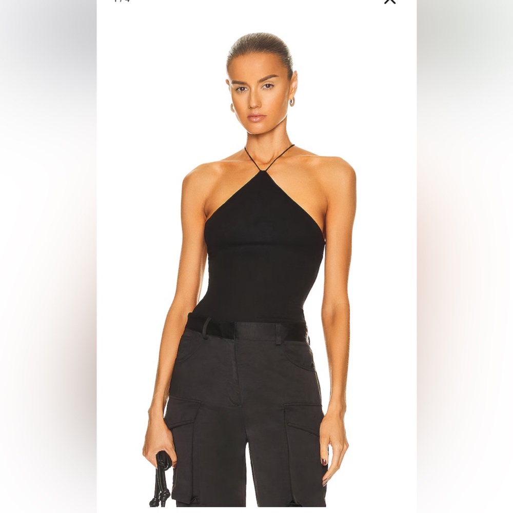 ENZA COSTA Stretch Silk Knit Halter Tank Top